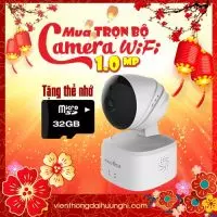 Bộ camera không dây 1.0M - Camera wifi giá rẻ