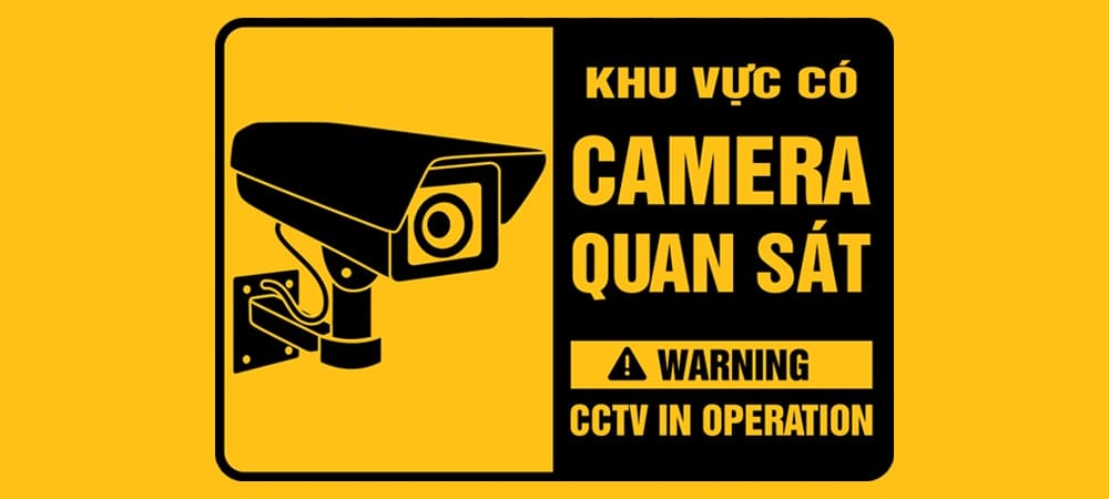 mau bien thong bao camera quan sat