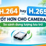 H.264 hay H.265 tốt hơn cho camera