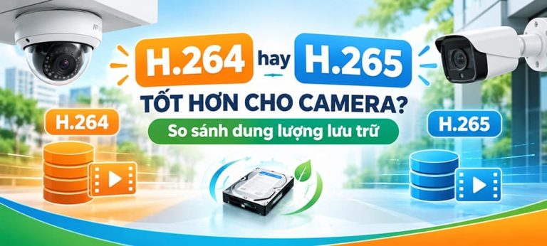 H.264 hay H.265 tốt hơn cho camera