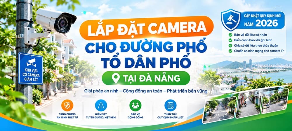lắp đặt camera cho đường phố tại Đà Nẵng