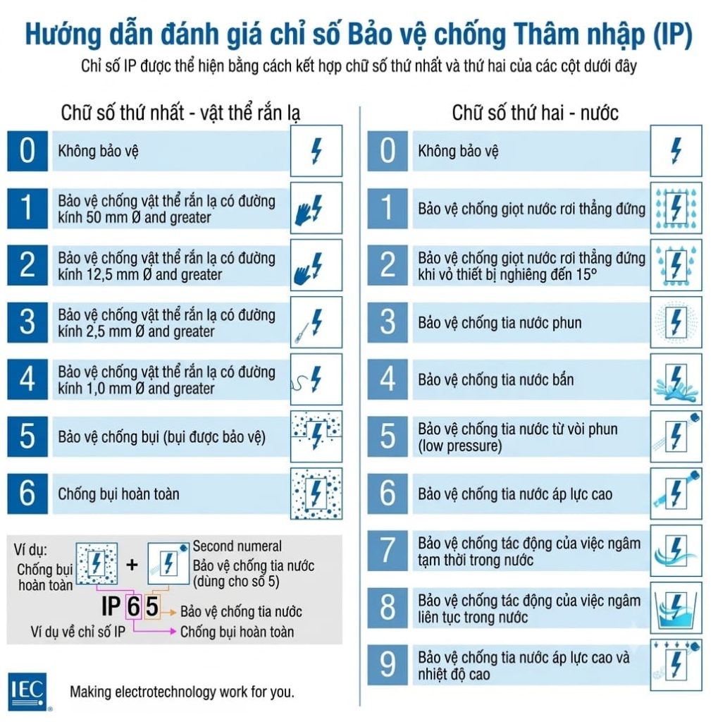 Tiêu chuẩn IP trên camera là gì? Ý nghĩa của các con số 2 tieu chuan IP camera